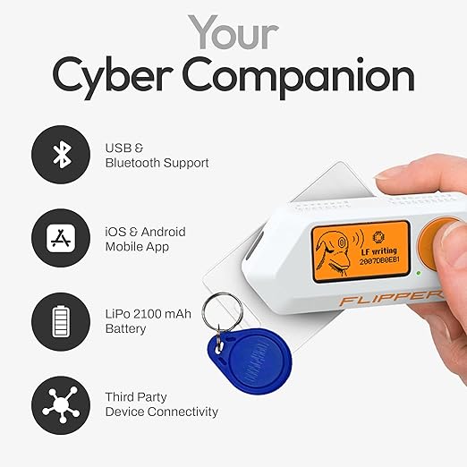 Flipper Zero - Electronic All-in-One Tool: RFID, NFC, Radio Control & Infrared