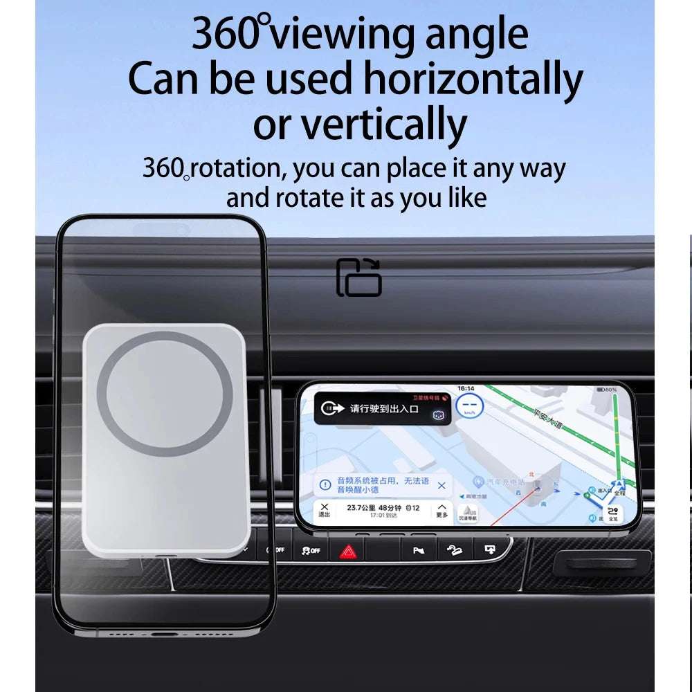 Magnetic Wireless Car Charger for MagSafe 40W
