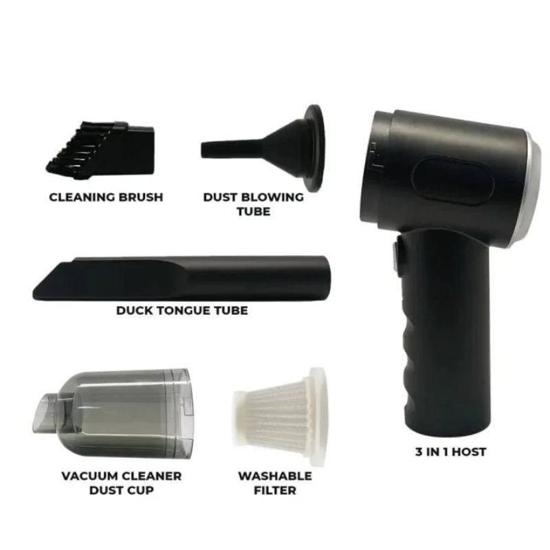 Portable 3 in 1 Vacuum Cleaner Rechargeable