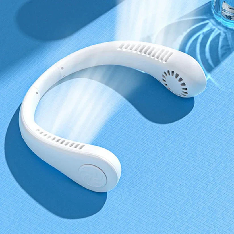 Rechargeable Neck Band Fan Flexible 3 Modes